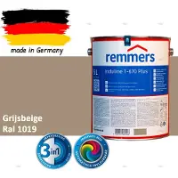 Remmers Induline T-670 PLUS Dekkende Houtbeits buiten – RAL 1019 Grijsbeige – 5 L – Opvolger GW 310 Dekkend
