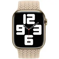 Apple Gevlochten solobandje voor de Watch | 38/40/41/42 mm - Maat 8 - Beige