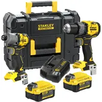 Fatmax SFMCK211M2T-QW | V20 brushless combikit 18V in koffer (2x 4.0Ah accu + snellader) - SFMCK211M2T-QW