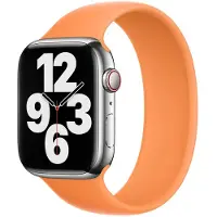 Apple Siliconen solobandje voor de Watch | 44/45/46/49 mm - Maat 9 - Marigold