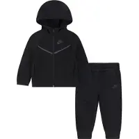 Nike Joggingpak 'TECH FLEECE' donkergrijs / zwart