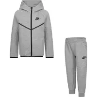 Nike Joggingpak 'TECH FLEECE' grijs gemêleerd / zwart