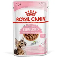 Royal Canin 96x Kitten Sterilised Gravy Kattenvoer Nat 85 gr