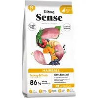 Dibaq Sense Grain Free Hairball Kattenvoer Met Kalkoen En Eend 6kg