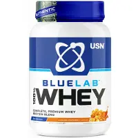 USN Blue Lab Whey (908g) Caramel Popcorn - Eiwitten - Wei-eiwit Mix