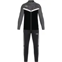 Jako Trainingspak 'Iconic' donkergrijs / zwart / wit