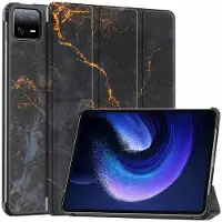 IMoshion Design Trifold Bookcase voor de Xiaomi Pad 6 / 6 Pro - Black Marble