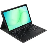 Ntech Hoes met Toetsenbord Donker Blauw Geschikt voor Samsung Galaxy Tab A9 Plus / A11 Plus Hoes - Toetsenbord hoesje - Bluetooth Keyboard