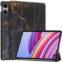IMoshion Design Trifold Bookcase voor de Xiaomi Redmi Pad Pro / POCO Pad - Black Marble