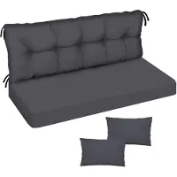 Ferocity - Tuinschommelkussen - Waterafstotend - Zitcomfort - Onderhoudsvriendelijk - Duurzaam - 150 x 50 x 50 x 10 cm - Polyester - Grafiet PIK GLATT