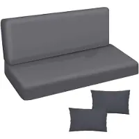 Ferocity - Tuinschommelkussen - Waterafstotend - Zitcomfort - Onderhoudsvriendelijk - Duurzaam - 150 x 50 x 50 x 10 cm - Polyester - Grafiet GLATT