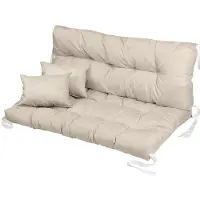 Ferocity - Tuinschommelkussen - Waterafstotend - Zitcomfort - Onderhoudsvriendelijk - Duurzaam - 120 x 80 x 50 x 10 cm - Polyester-Mischung - Beige