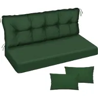 Ferocity - Tuinschommelkussen - Waterafstotend - Zitcomfort - Onderhoudsvriendelijk - Duurzaam - 150 x 50 x 50 x 10 cm - Polyester - Groen PIK GLATT