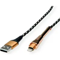 Roline GOLD Lightning naar USB 2.0 kabel voor iPhone, iPod, 1 m