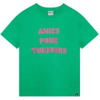 Indian blue jeans T-shirt groen Meisjes Katoen Ronde hals Tekst - maat 176