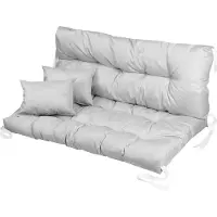 Ferocity - Tuinschommelkussen - Waterafstotend - Zitcomfort - Onderhoudsvriendelijk - Duurzaam - 120 x 80 x 50 x 10 cm - Polyester-Mischung - Grijs