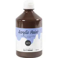 Packlinq Acrylverf Mat, bruin, 500 ml/ 1 fles