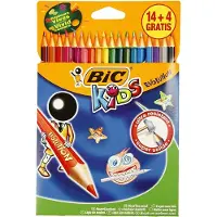 Packlinq BIC Evolution Kleurpotloden, zeskantig, L: 17,5 cm, vulling 3 mm, diverse kleuren, 18 stuk