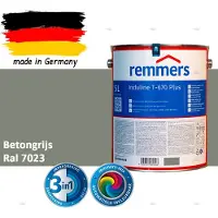 Remmers Induline T-670 PLUS Dekkende Houtbeits buiten – RAL 7023 Betongrijs – 5 L – Opvolger GW 310 Dekkend