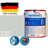 Remmers Induline T-670 PLUS Dekkende Houtbeits buiten – RAL 7035 Lichtgrijs – 5 L – Opvolger GW 310 Dekkend