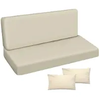 Ferocity - Tuinschommelkussen - Waterafstotend - Zitcomfort - Onderhoudsvriendelijk - Duurzaam - 150 x 50 x 50 x 10 cm - Polyester - Beige GLATT