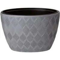 Vita Flow bloempot ellipse 40 grijs