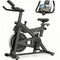Lugia Hometrainer Pro – Fitnessfiets voor Lange Gebruikers – Premium Vering & Demping – Extra Soepel & Stil – Verstelbaar Zadel – 0-100% Weerstand