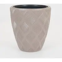Vita bloempot Flow 40 taupe