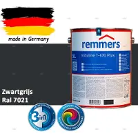 Remmers Induline T-670 PLUS Dekkende Houtbeits buiten – RAL 7021 Zwartgrijs – 5 L – Opvolger GW 310 Dekkend