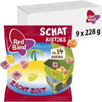 Red Band schatkistjes - snoep - uitdeel verpaking - 9x228g