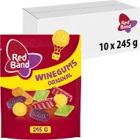 Red Band winegums original - snoep - winegums mix - 10x245g