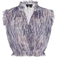 Faina Blouse beige / blauw