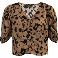 Faina Blouse camel / zwart