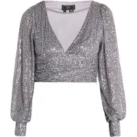 Faina Shirt 'Nascita' zilvergrijs / zilver