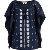 Usha Cape marine / wit