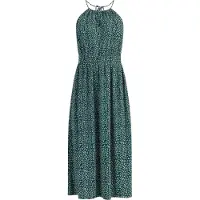 Faina Zomerjurk donkergroen / offwhite