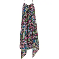 IZIA Zomerjurk blauw / geel / zwart