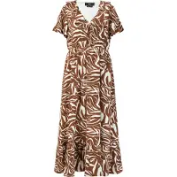 Faina Zomerjurk ecru / bruin