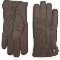 Infinity Leather Herenhandschoenen van Italiaans leer met warme wolvoering voor de winter, geschikt voor fietsen en casual rijden