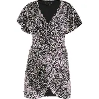 Faina Cocktailjurk lichtroze / zwart
