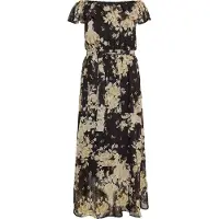 Faina Zomerjurk beige / taupe / zwart