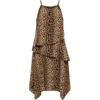 Faina Jurk beige / bruin / zwart