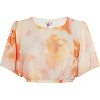 IZIA Blouse oranje / offwhite