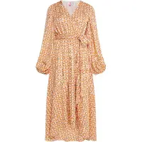 IZIA Jurk beige / goud / oranje