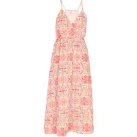 IZIA Zomerjurk lichtblauw / donkergeel / oudroze / cranberry