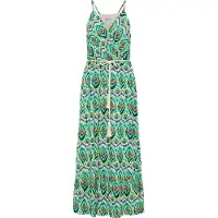 IZIA Zomerjurk lichtbeige / blauw / groen / kersrood