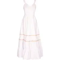 IZIA Jurk oranje / wolwit
