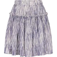 Faina Rok beige / violetblauw