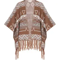 Usha Cape pueblo / grijs / zilvergrijs