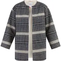 IZIA Gebreid vest crème / nachtblauw